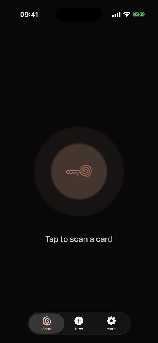 Tap to scan a card