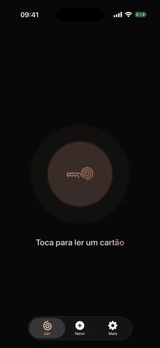 Toca para ler um cartão